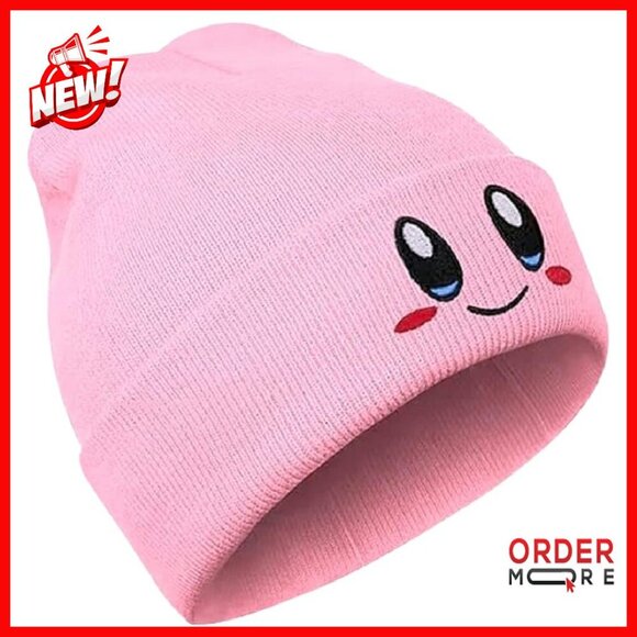 Anime Embroidered Beanie Hat Unisex Free Size Warm Winter Accessory main image 4